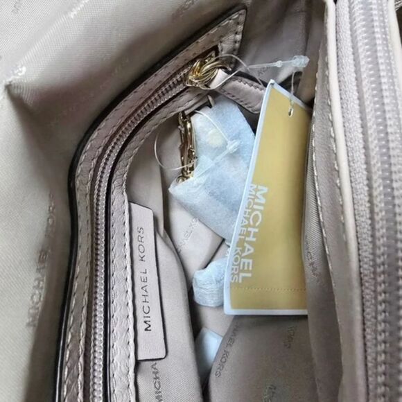 Michael Kors Sloan Large Quilted Chain Convertible Bag in Soft Pink - Picture 10 of 13